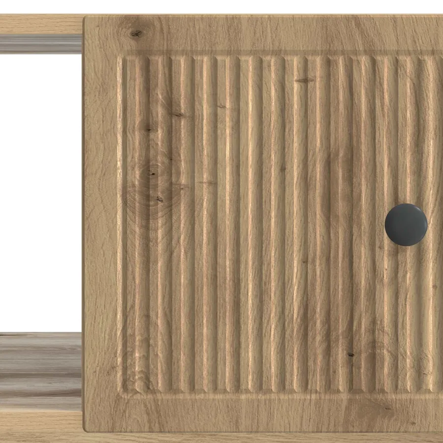 Table basse Chêne artisanal 90 x 50 x 40 cm Bois d'ingénierie - 9