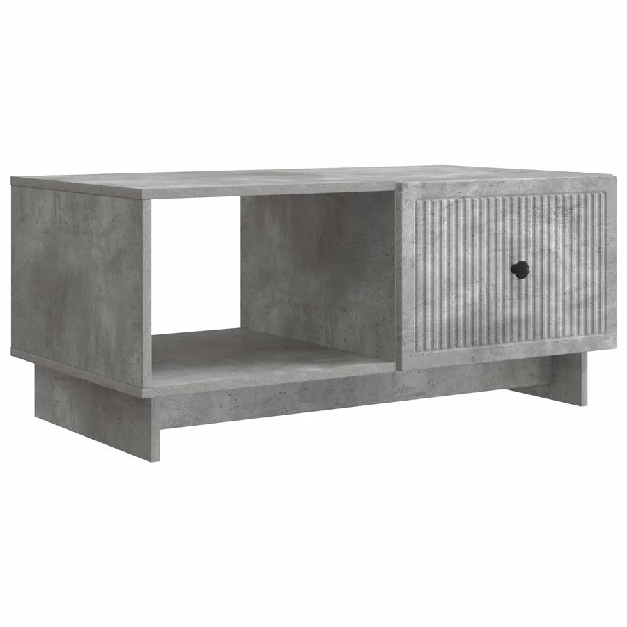 Table basse Gris béton 90 x 50 x 40 cm Bois d'ingénierie - 2