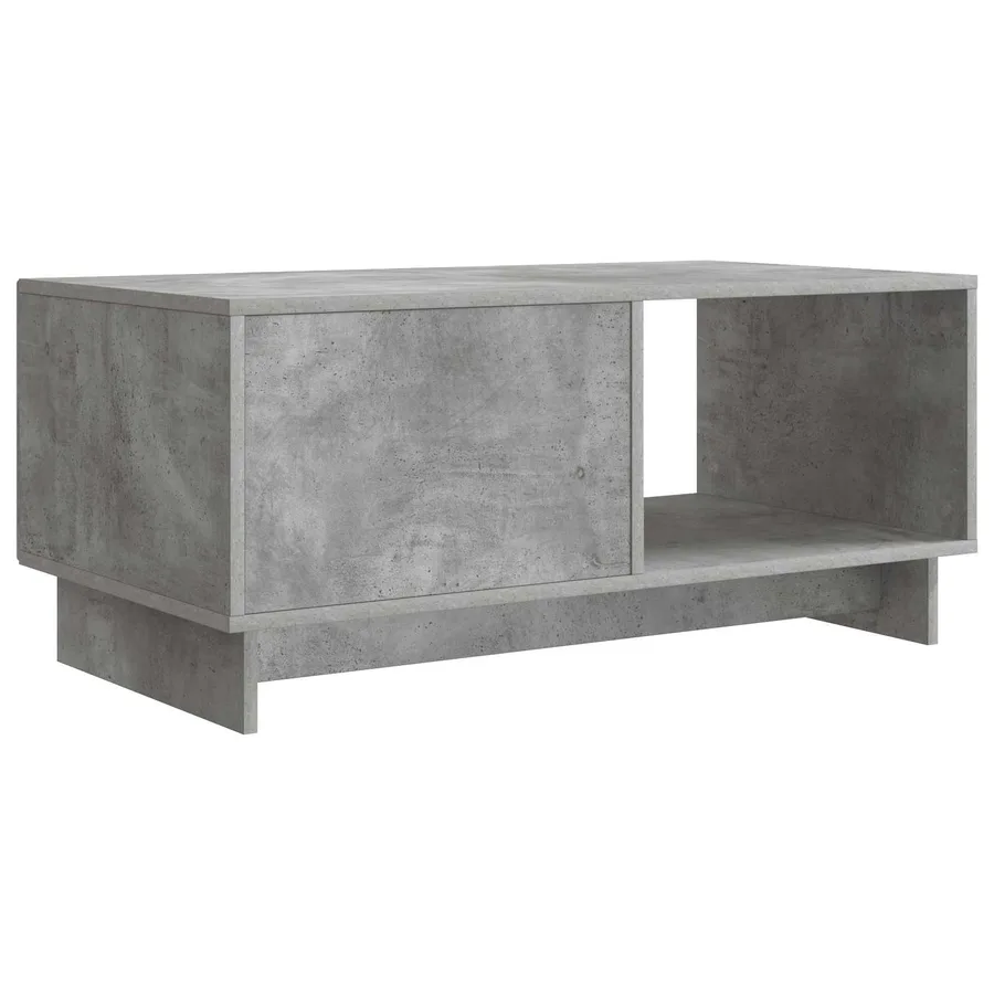 Table basse Gris béton 90 x 50 x 40 cm Bois d'ingénierie - 7