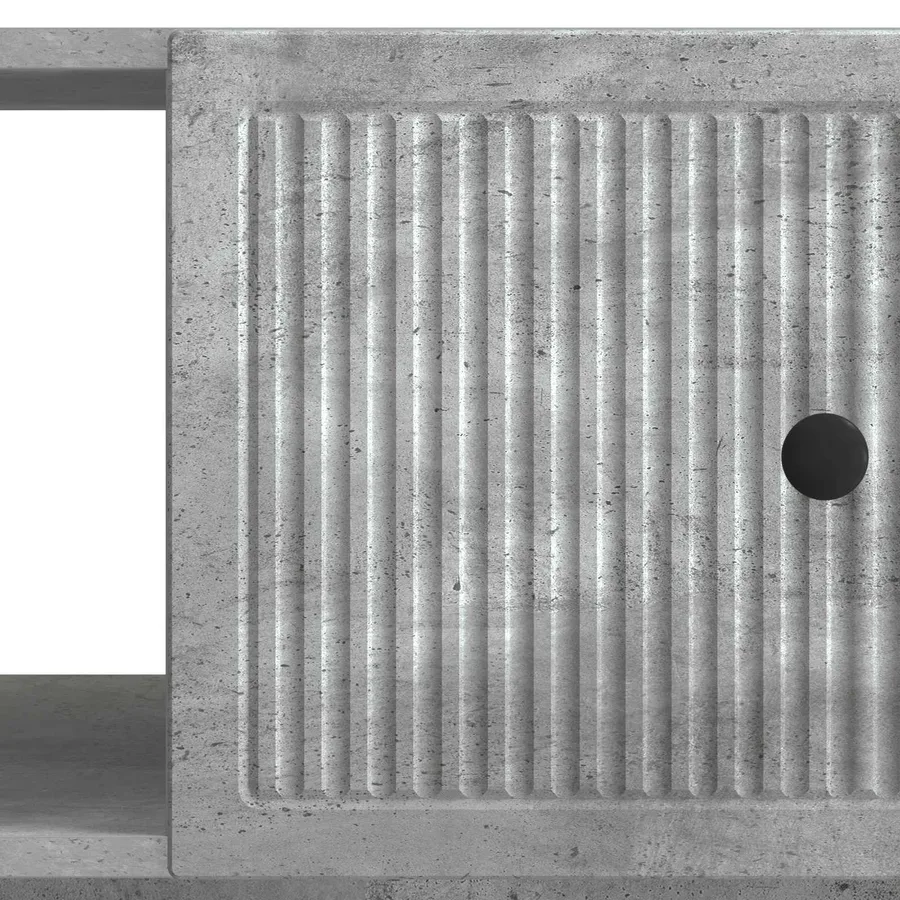 Table basse Gris béton 90 x 50 x 40 cm Bois d'ingénierie - 9