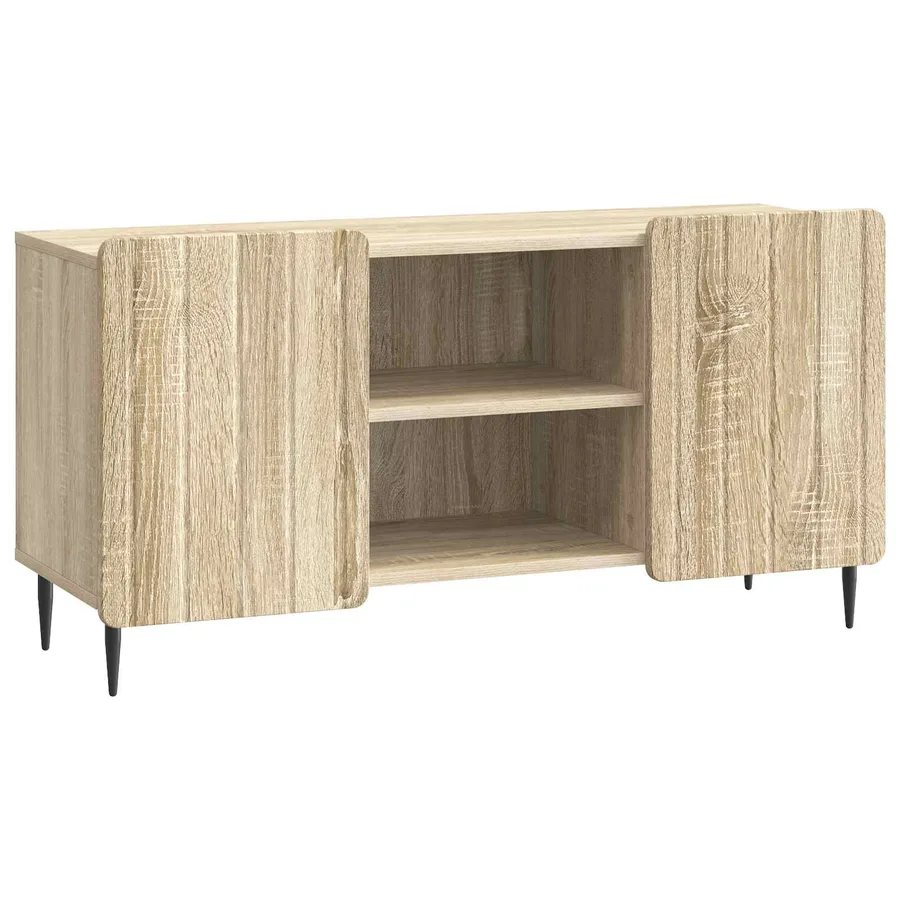 Meuble TV Chêne Sonoma 102 x 34,5 x 52 cm Bois d'ingénierie - 2