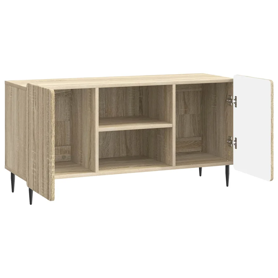 Meuble TV Chêne Sonoma 102 x 34,5 x 52 cm Bois d'ingénierie - 5