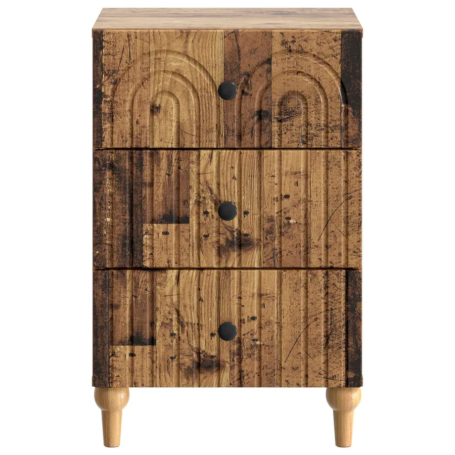 Cabinet de chevet avec tiroir Bois ancien 43 x 41 x 66,5 cm - 5