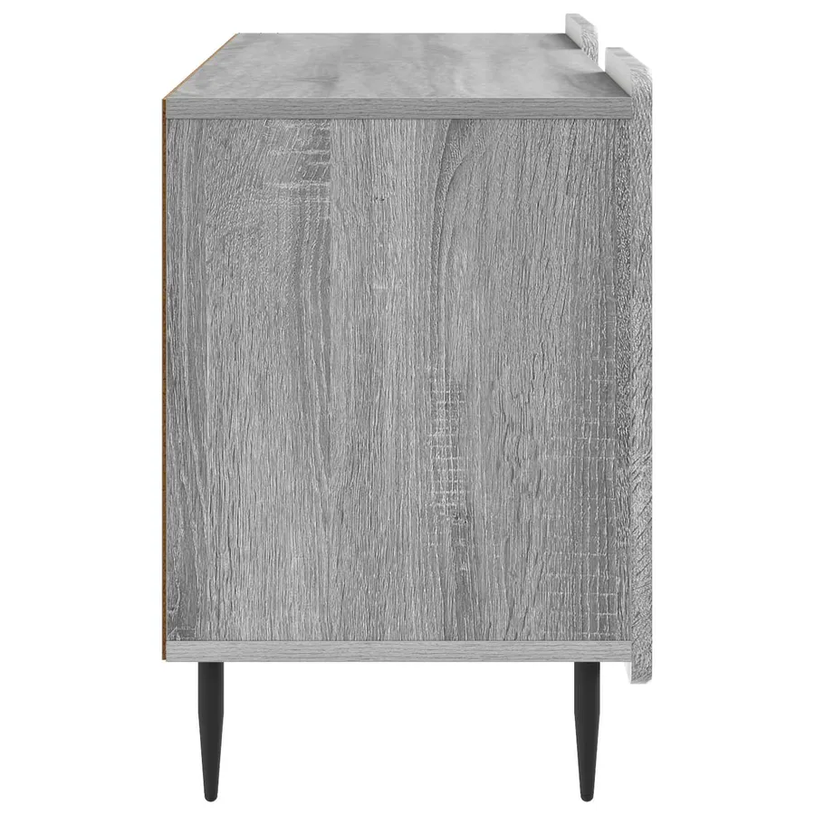 Meuble TV Sonoma gris 102 x 34,5 x 52 cm Bois d'ingénierie - 7