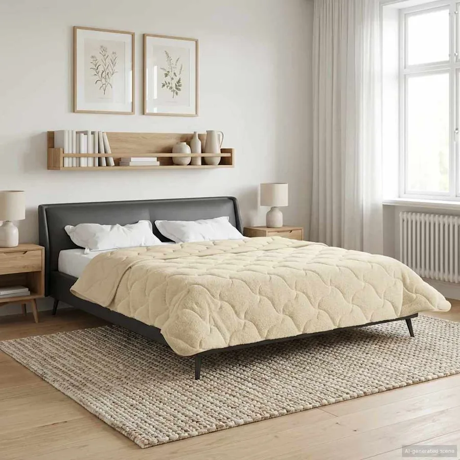 Duvet complet toute l'année Matelassé Crème 200 x 220 cm - 4