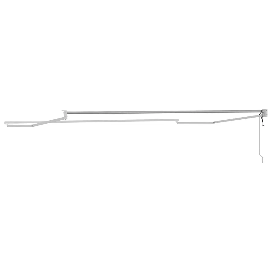 Cadre de store rétractable électrique Blanc 4 x 2 m Aluminium - 5