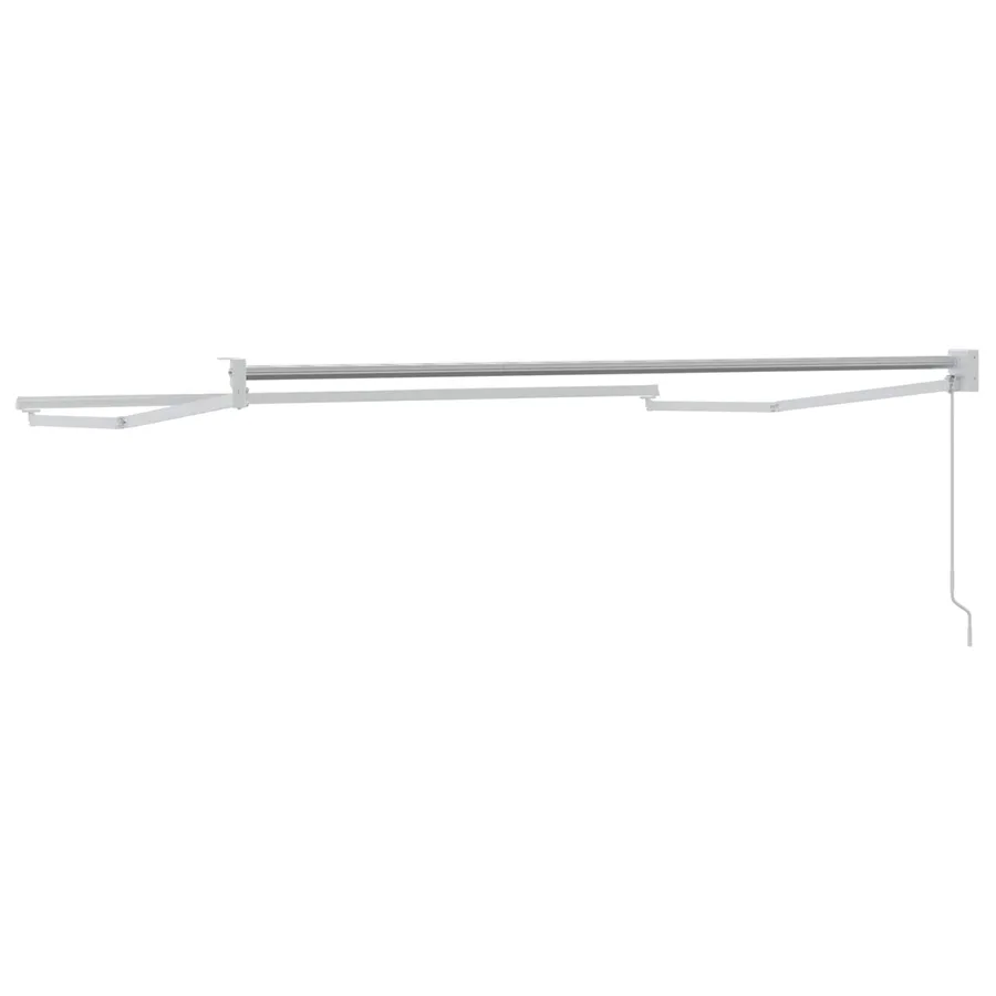 Cadre de store rétractable manuel Blanc 2,5 x 2 m Aluminium - 5