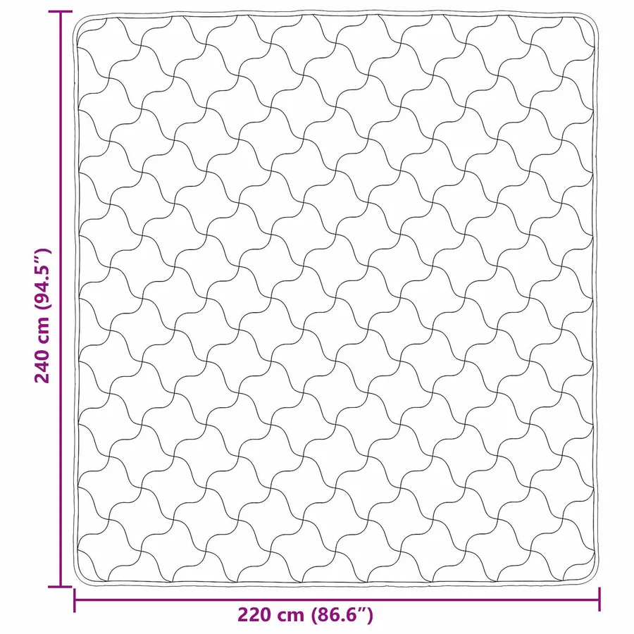 Duvet d'été simple Matelassé Anthracite 220 x 240 cm - 10