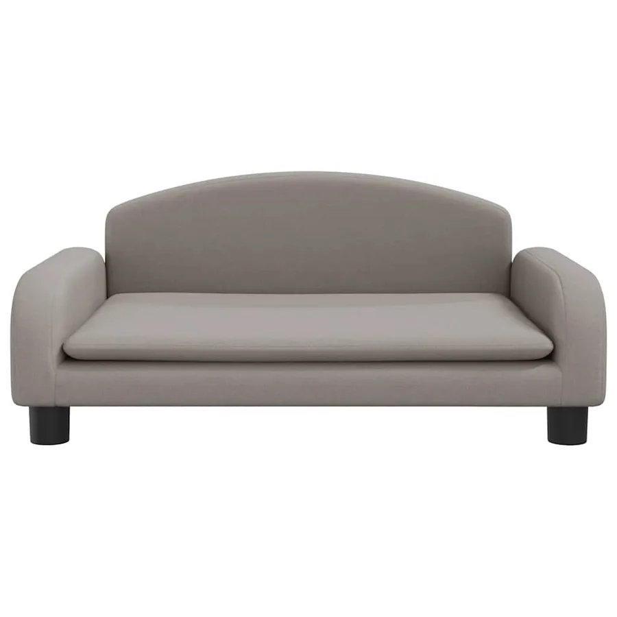 Lit pour chien taupe 70x45x30 cm tissu - 3