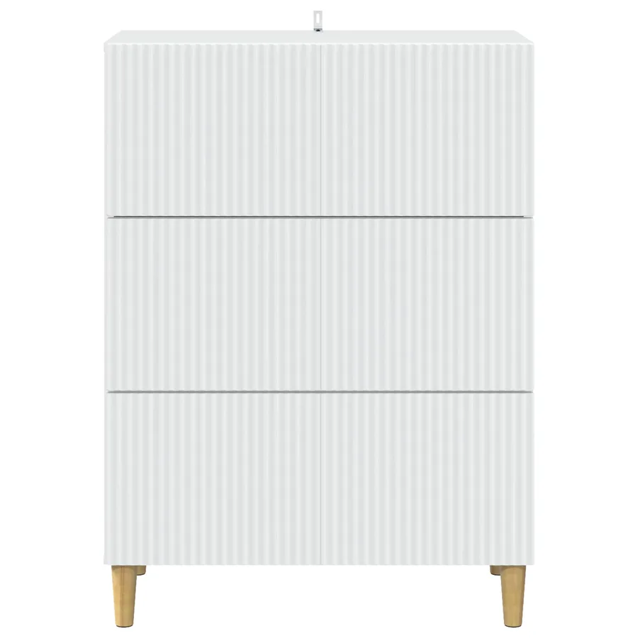 Armoire à tiroirs Blanc 66 x 34,5 x 90 cm Bois d'ingénierie - 6