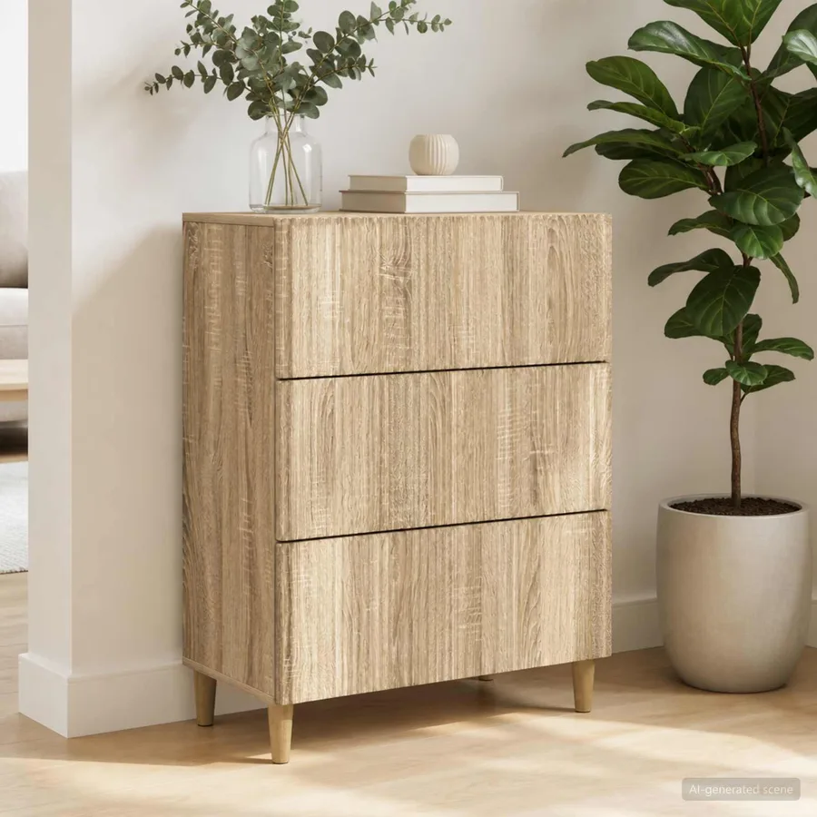 Armoire à tiroirs Chêne Sonoma 66 x 34,5 x 90 cm - 4