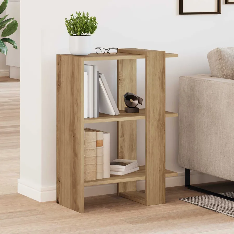 Étagère 2 niveaux 52 x 25 x 71,5 cm Bois d'ingénierie - 4