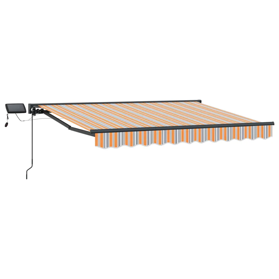 Cadre de store manuel avec LEDs 3,5 x 2,5 m - 2