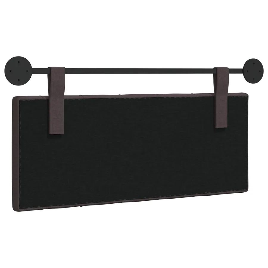 Tête de lit suspendue Marron foncé Tissu - 7