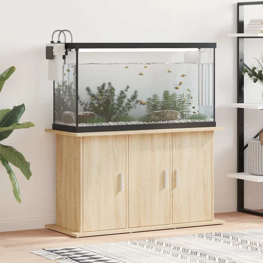 Support d'aquarium chêne sonoma 101x41x58 cm bois d'ingénierie