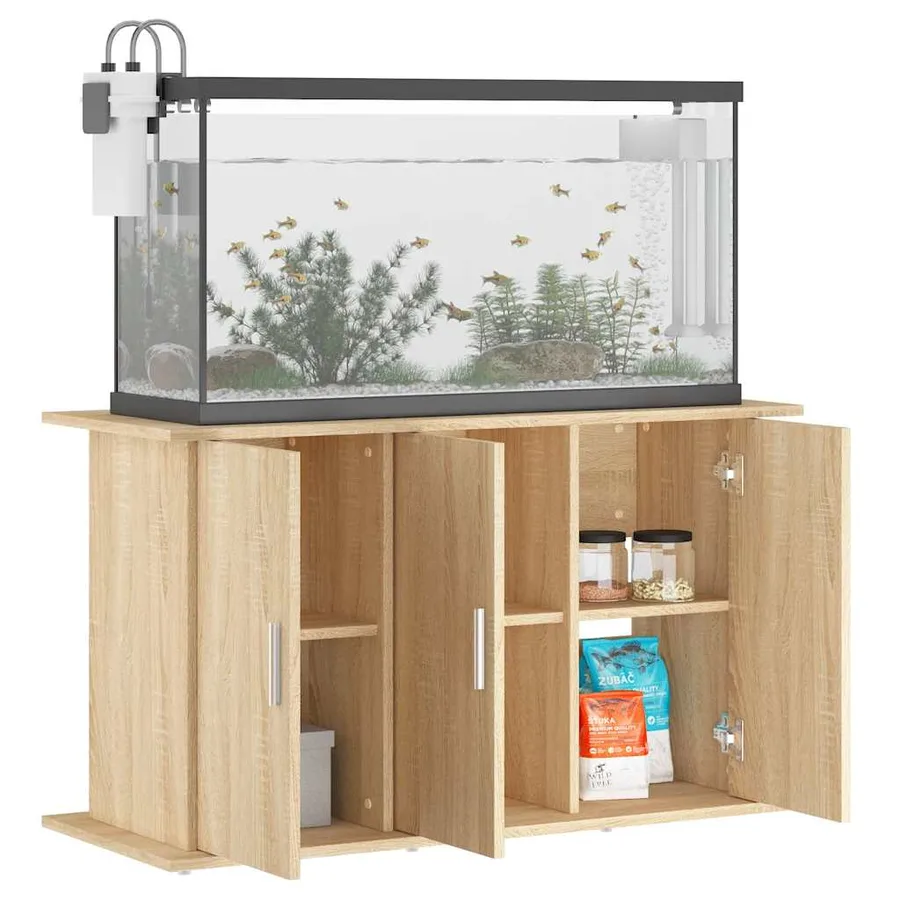 Support d'aquarium chêne sonoma 101x41x58 cm bois d'ingénierie - 3