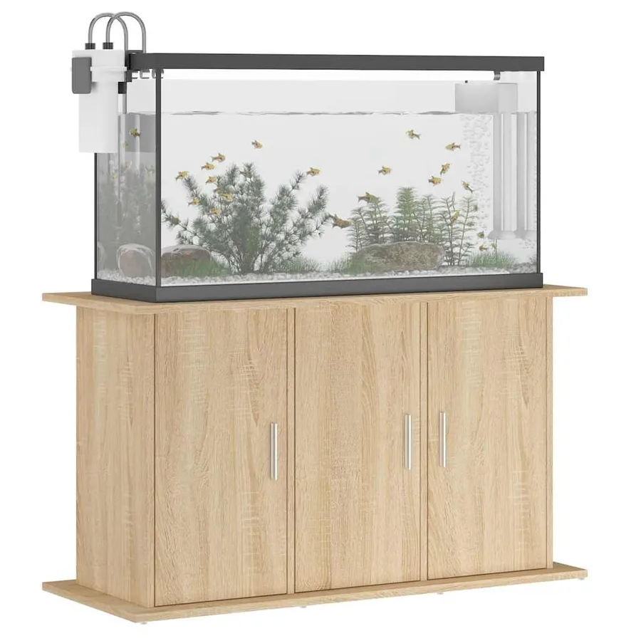 Support d'aquarium chêne sonoma 101x41x58 cm bois d'ingénierie - 4