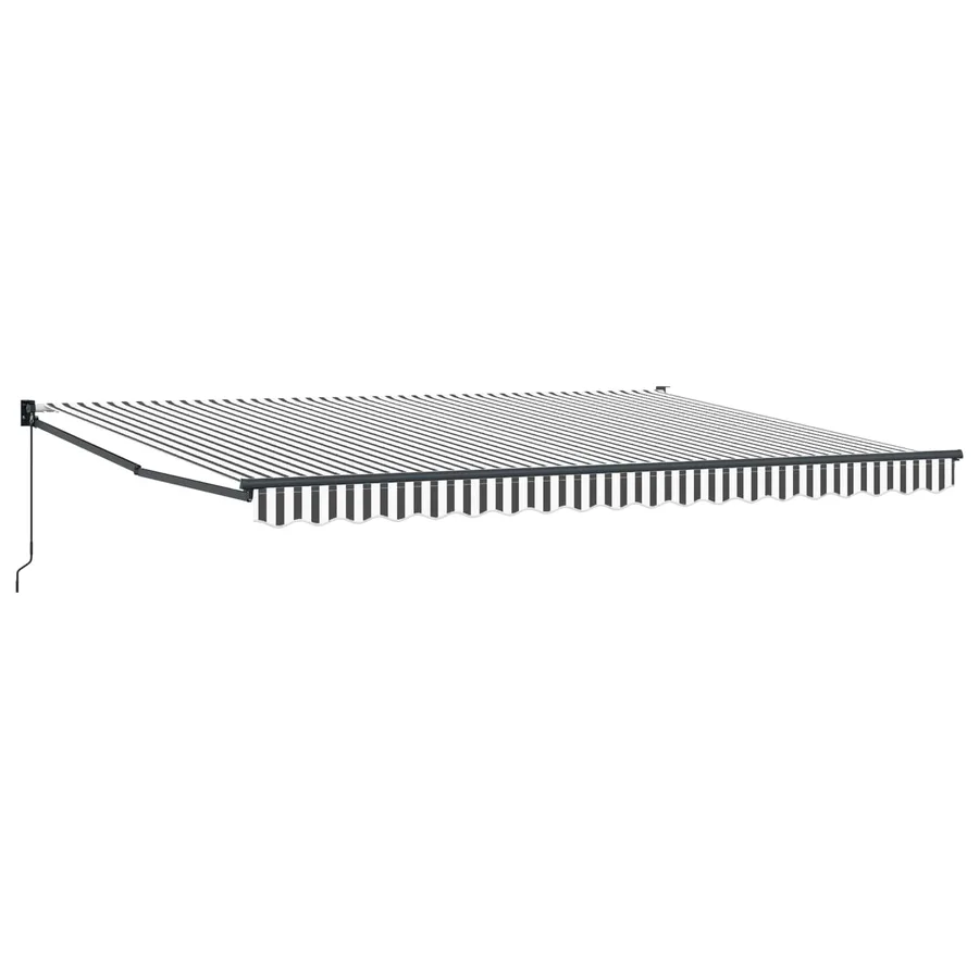 Auvent rétractable Anthracite et blanc 4 x 2 m - 2