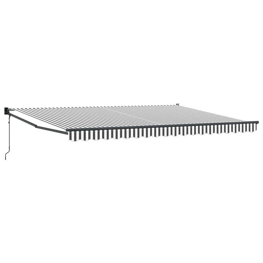 Auvent rétractable Anthracite et blanc 4 x 2 m - 2