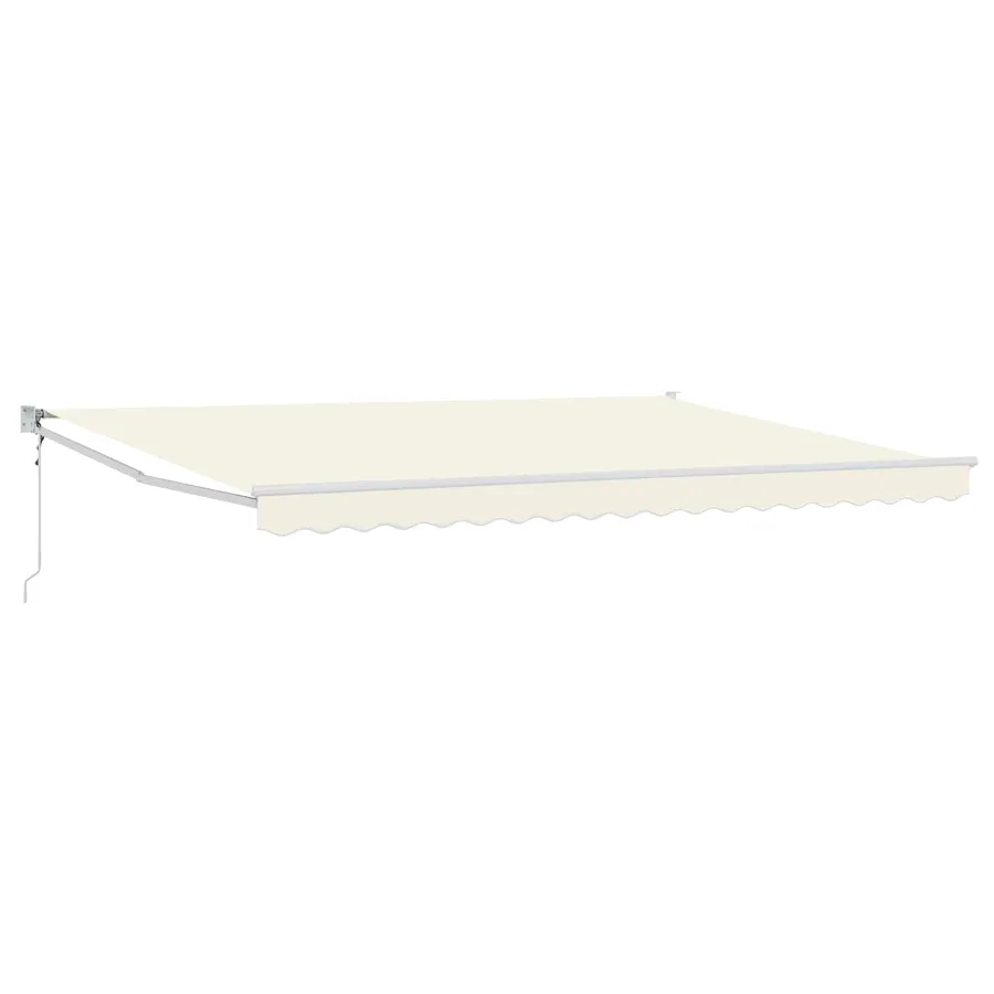 Auvent rétractable Crème 4 x 2 m Polyester et métal - 2