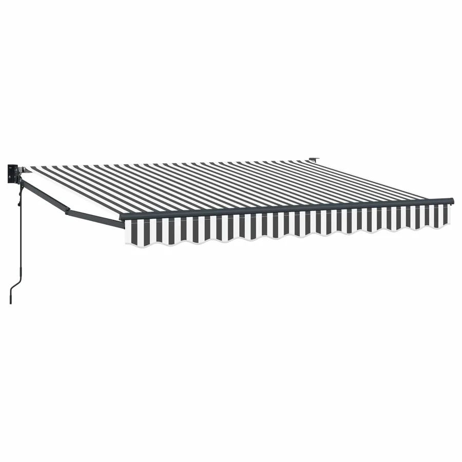 Auvent rétractable Anthracite et blanc 3,5 x 2 m - 2