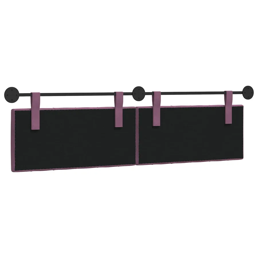 Tête de lit suspendue Avec lumière LED Pourpre Velours - 7