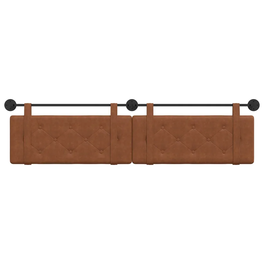Tête de lit suspendue Marron PU antique - 5
