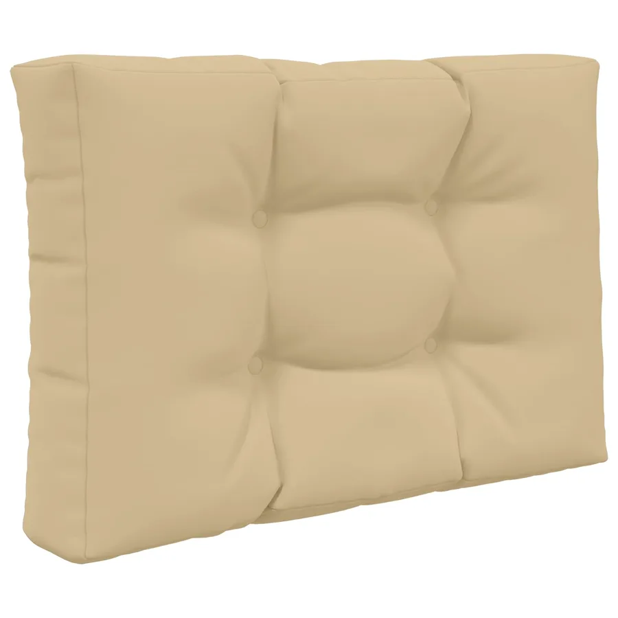 Coussin de canapé d'extérieur 2 pcs Beige Polyester - 5