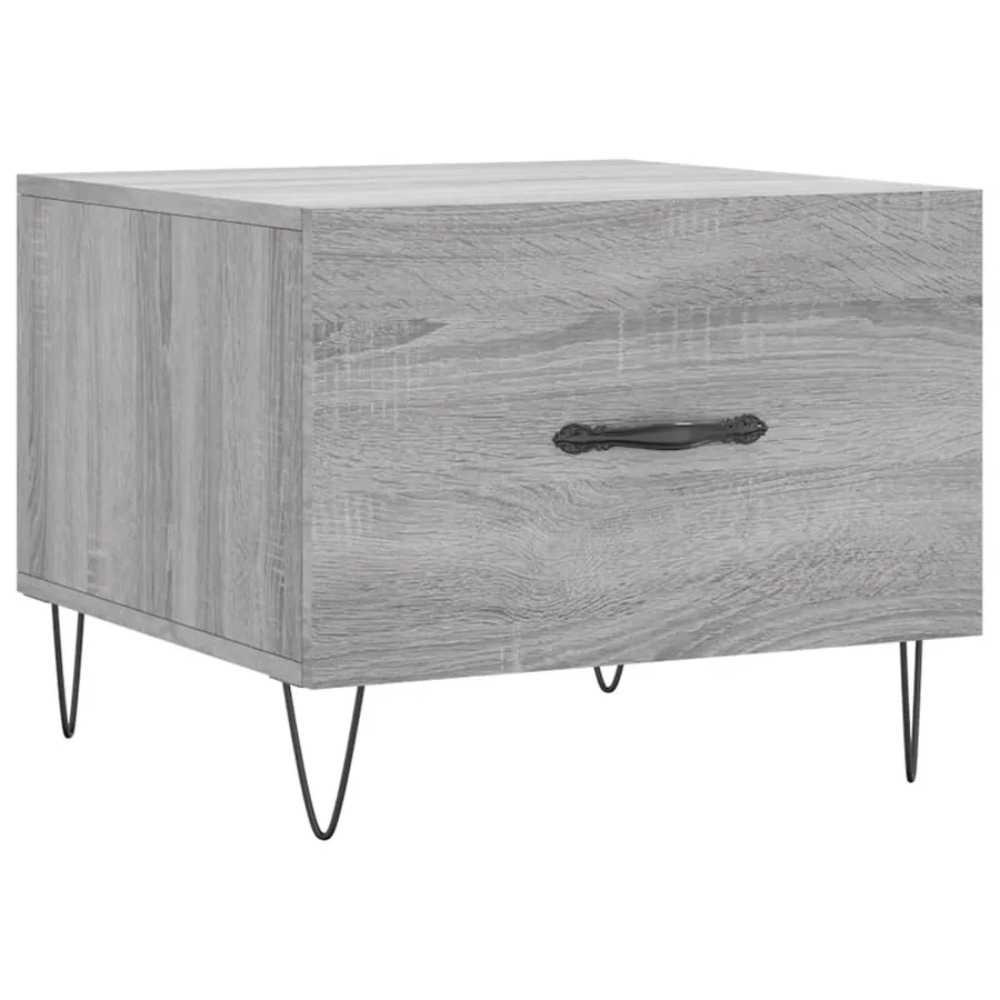 Table basse Sonoma gris 50x50x40 cm Bois d'ingénierie - 2