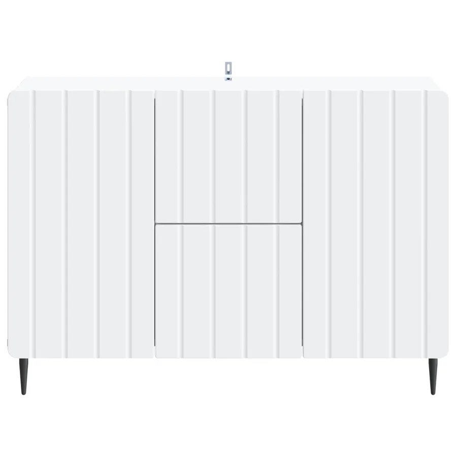 Buffet Blanc 89 x 34,5 x 62 cm Bois d'ingénierie - 6