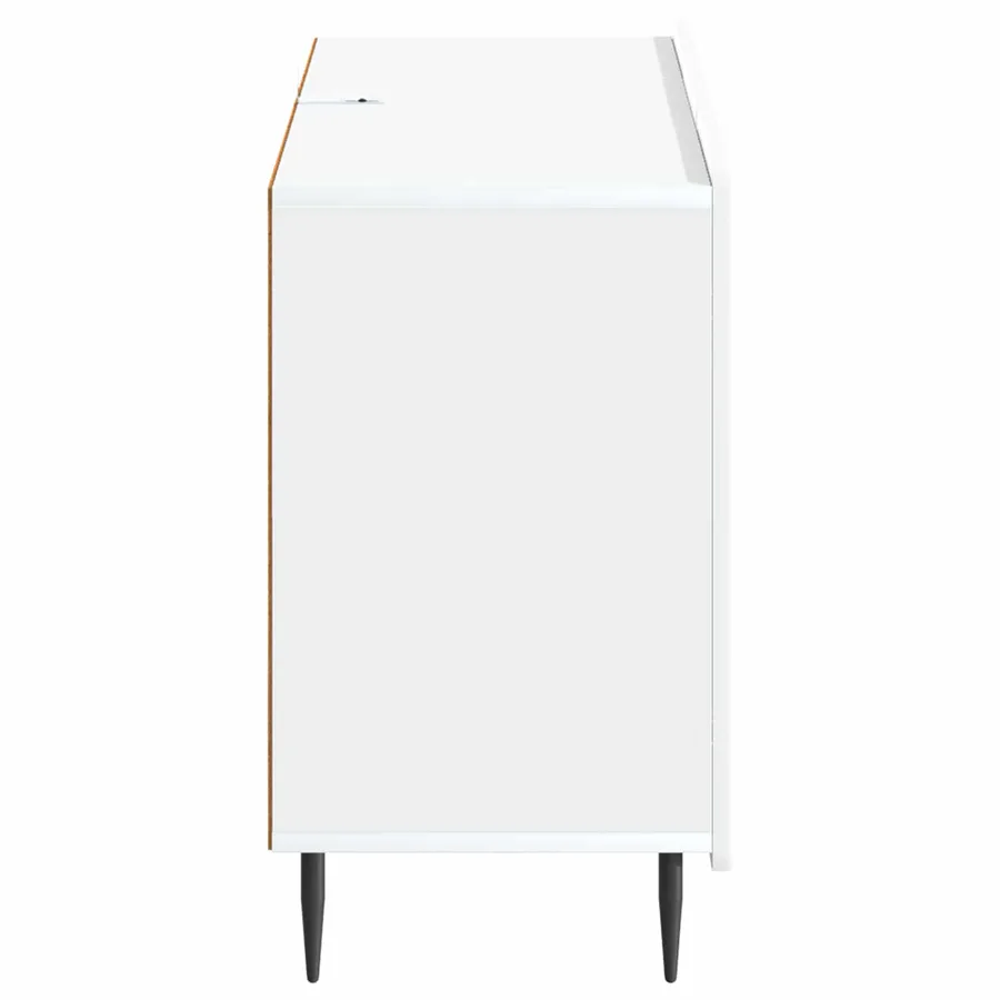 Buffet Blanc 89 x 34,5 x 62 cm Bois d'ingénierie - 7