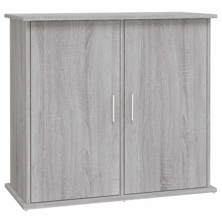 Support pour aquarium sonoma gris 81x36x73 cm bois d'ingénierie - 2