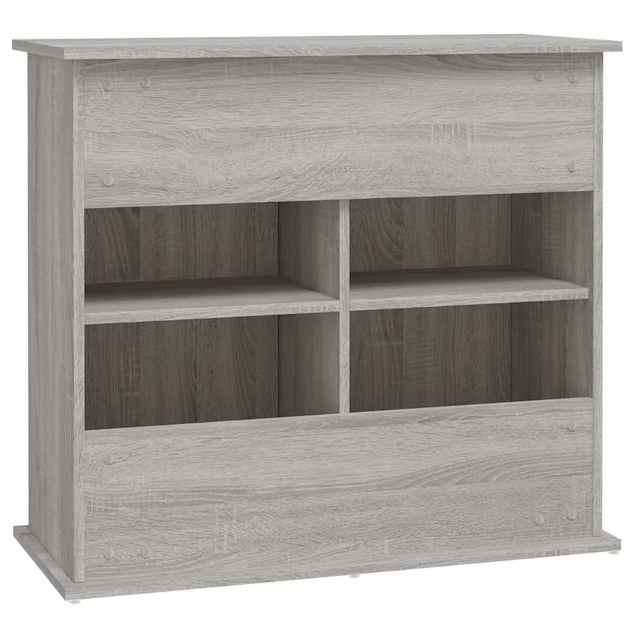 Support pour aquarium sonoma gris 81x36x73 cm bois d'ingénierie - 8