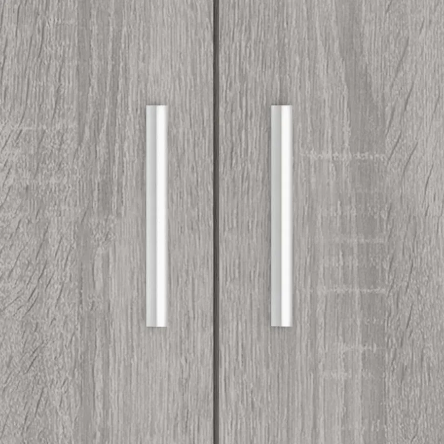 Support pour aquarium sonoma gris 81x36x73 cm bois d'ingénierie - 9