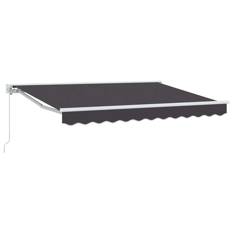 Auvent rétractable manuel Anthracite 3 x 2,5 m - 2
