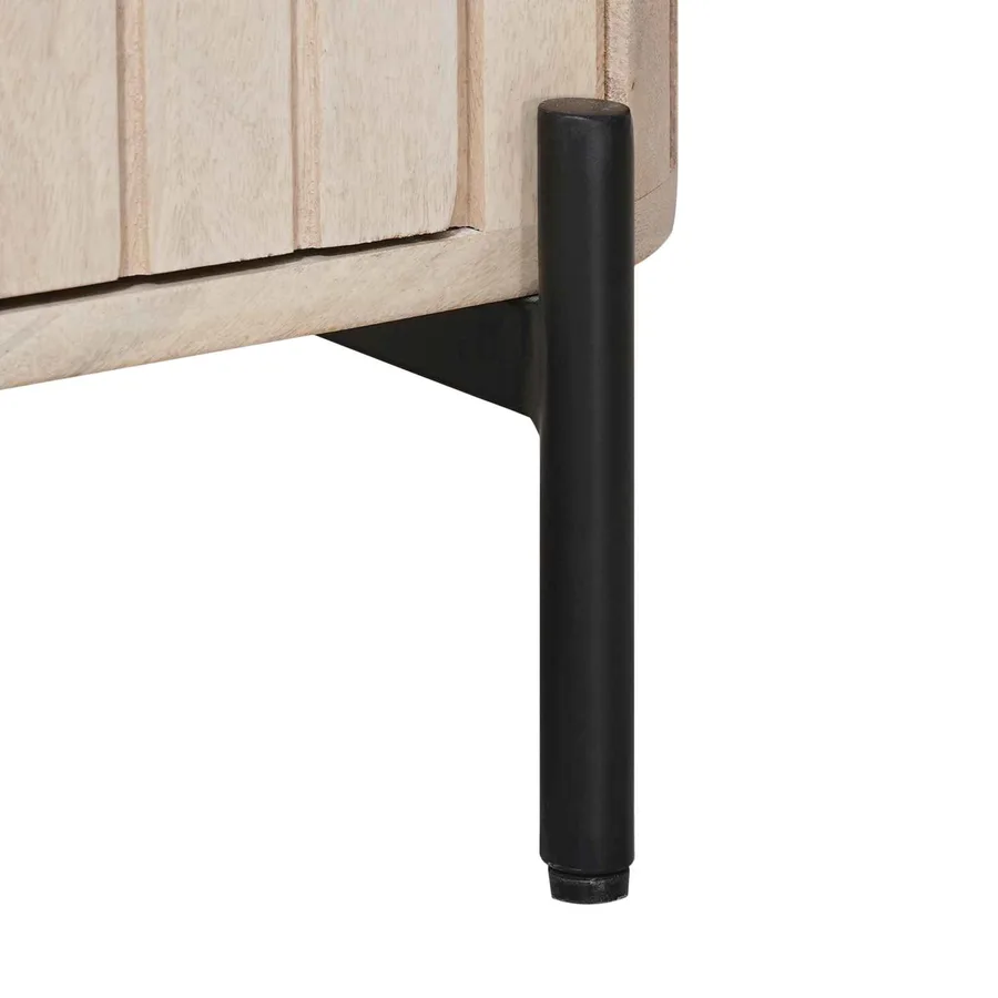 Table de chevet faite main Blanc 40 x 30 x 45 cm - 10