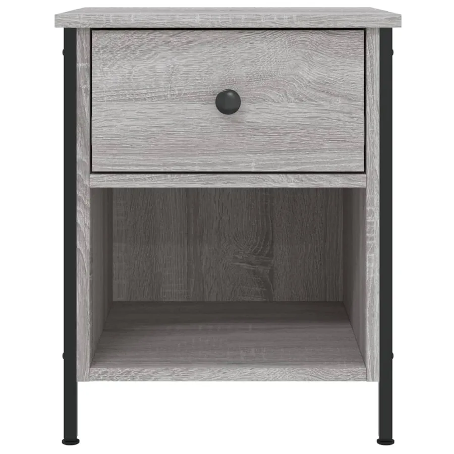Table de chevet sonoma gris 40x42x50 cm bois d'ingénierie - 6