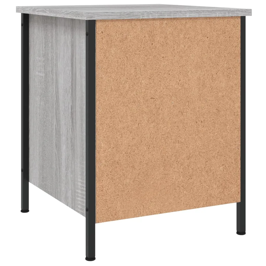 Table de chevet sonoma gris 40x42x50 cm bois d'ingénierie - 8
