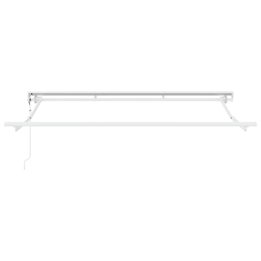 Cadre de store rétractable électrique Blanc 3 x 2,5 m Acier - 3