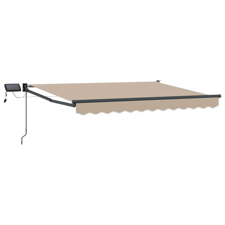 Store rétractable manuel avec LEDs 3,5 x 2,5 m - 2