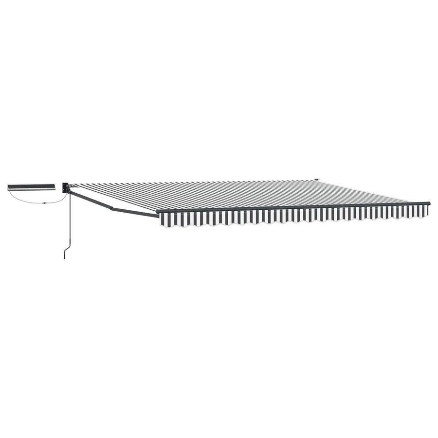 Auvent rétractable électrique Anthracite et blanc 4 × 3 m - 2