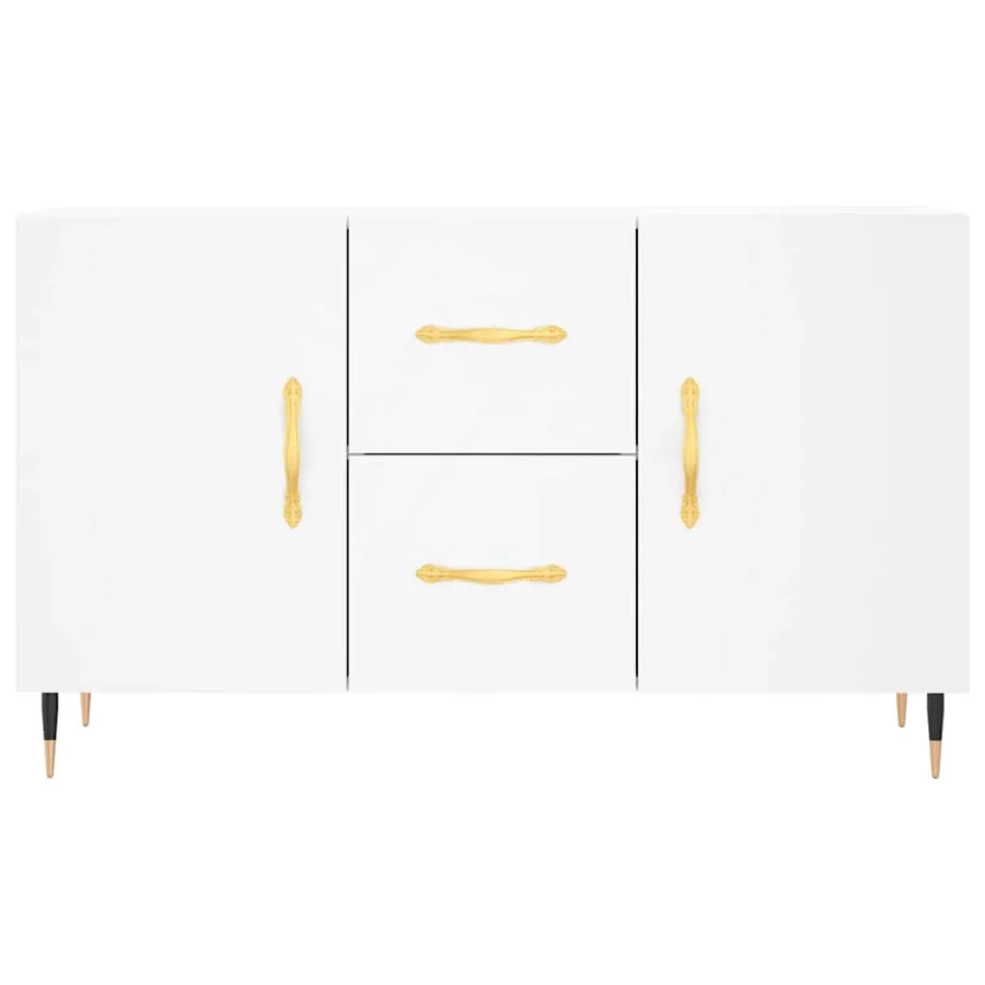 Buffet blanc 100x36x60 cm bois d'ingénierie - 6