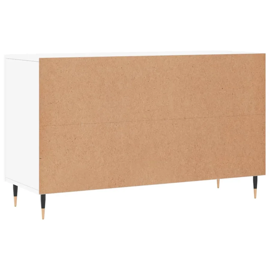 Buffet blanc 100x36x60 cm bois d'ingénierie - 8