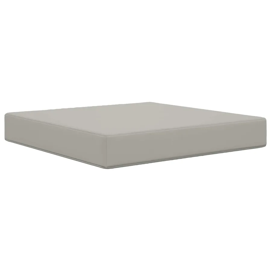 Coussin de canapé d'extérieur Gris 60 x 60 x 8 cm Polyester - 2