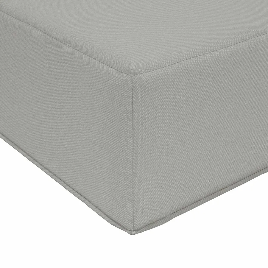 Coussin de canapé d'extérieur Gris 60 x 60 x 8 cm Polyester - 6