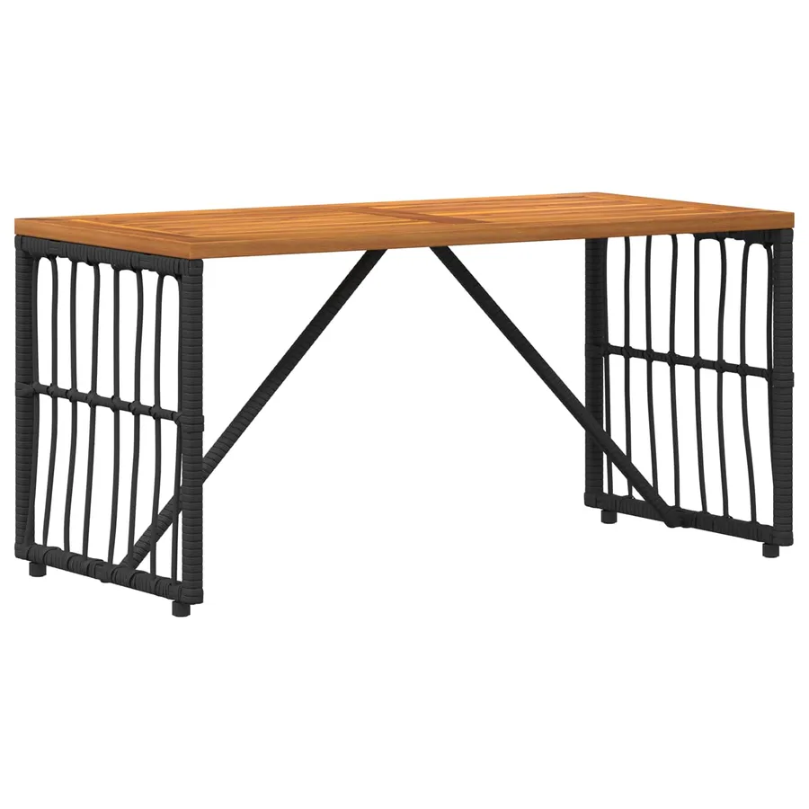 Ensemble de meubles d'extérieur 4 pcs Noir et Gris foncé - 7