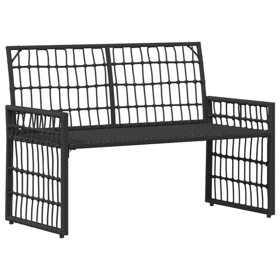 Ensemble de meubles d'extérieur 4 pcs Noir et Gris foncé - 9