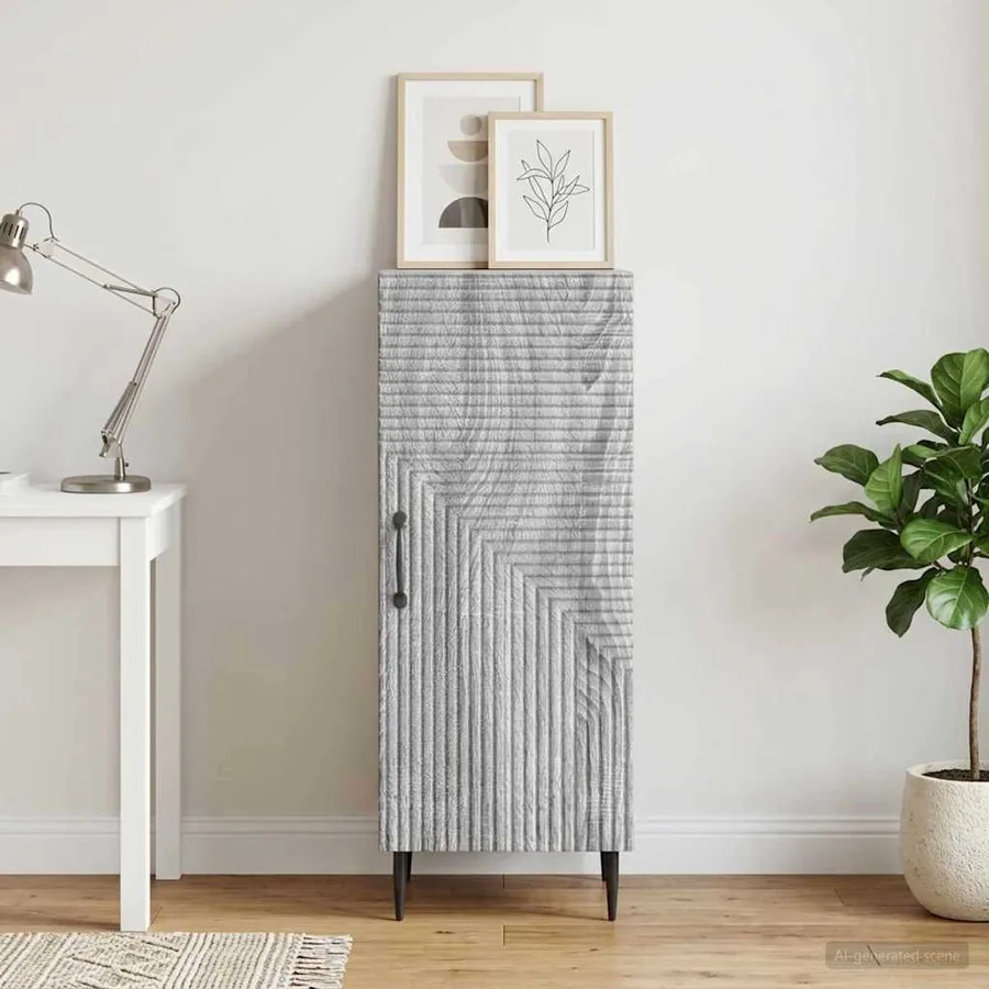 Buffet Sonoma gris 33 x 34,5 x 89,5 cm Bois d'ingénierie