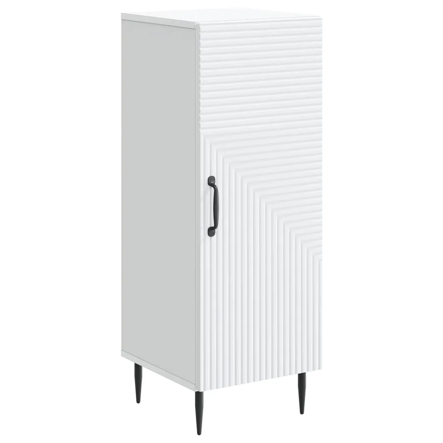 Buffet Blanc 33 x 34,5 x 89,5 cm Bois d'ingénierie - 2