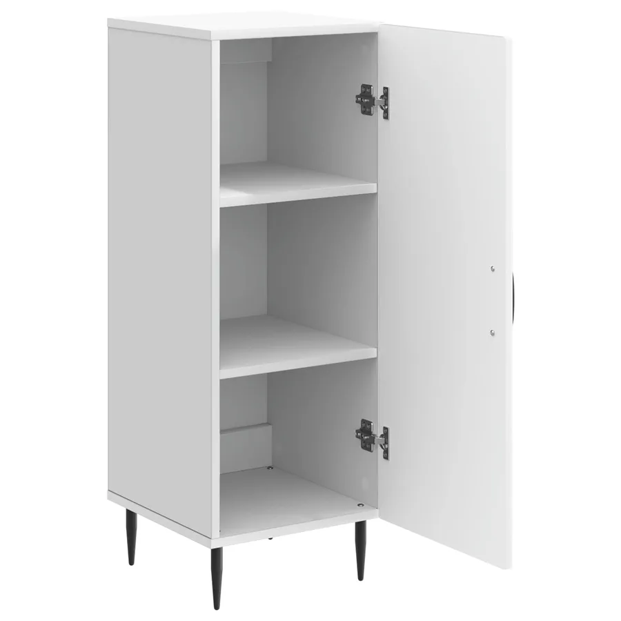 Buffet Blanc 33 x 34,5 x 89,5 cm Bois d'ingénierie - 5